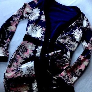 Blue/ floral party dress